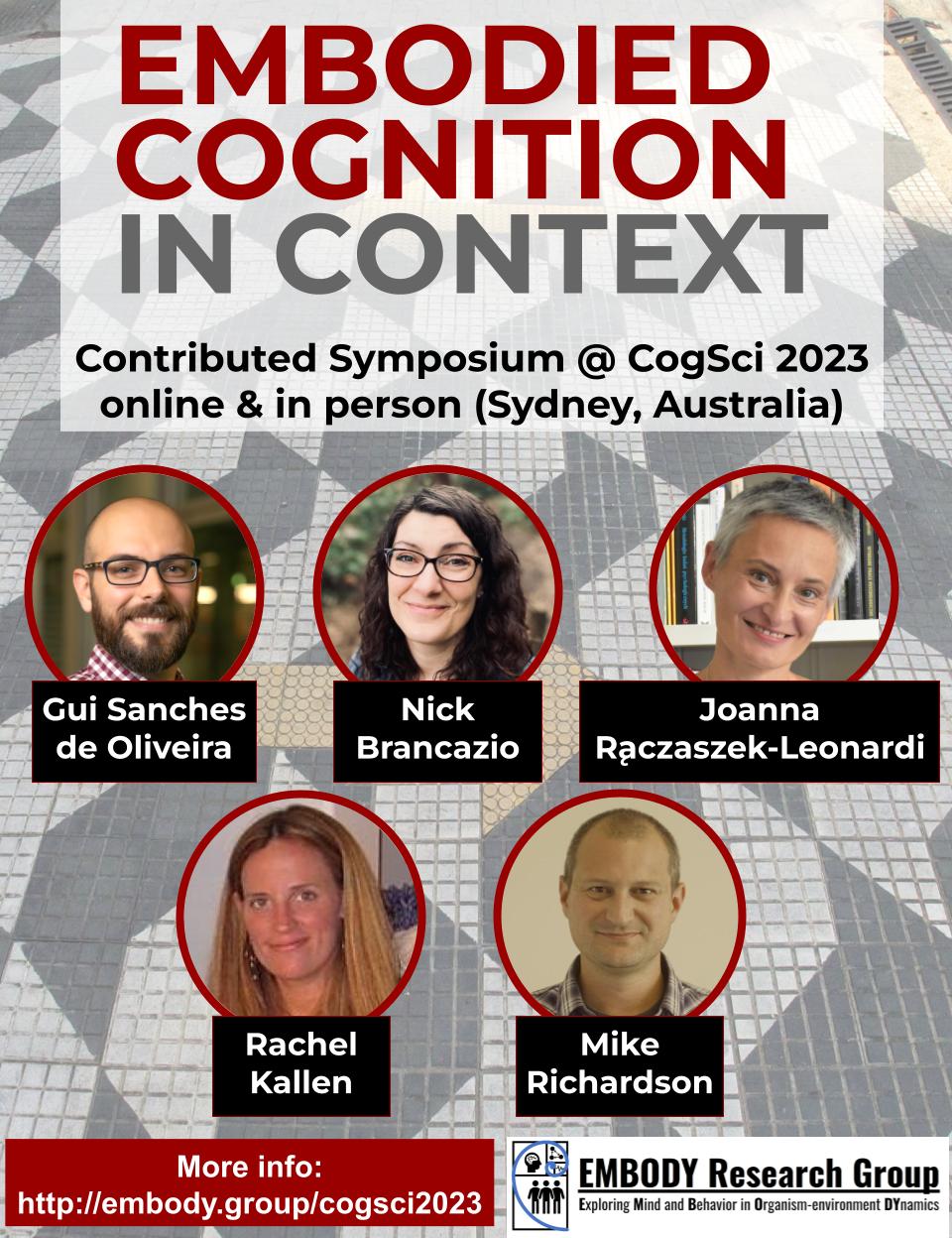 CogSci 2023 Symposium: Embodied Cognition in Context